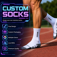 Chaussettes de sport les plus vendues, chaussettes de sport respirantes à séchage rapide, chaussettes de sport personnalisées unisexes, chaussettes de basket-ball en spandex/polyester/coton