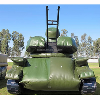 Modèle de cible gonflable de haute qualité en PVC, camouflage amovible, bunkers de paintball, leurre tactique en forme de char