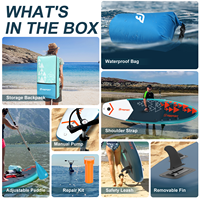 Nouvelle planche à pagaie gonflable en PVC écologique, portable, pour le yoga, la pêche, les loisirs, le surf, unisexe, polyvalente, SUP