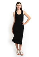 Robe Courte Décontractée d'Été pour Femme, Sans Manches, en Maille Côtelée, Col U, Fente Latérale Droite, Style Débardeur – Grande Vente