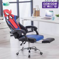 WS8044 Support OEM Haute qualité pour le jeu Chaises de salon réglables Spiderman Chaises de jeu professionnelles Spider Man