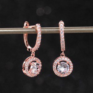 Orecchini pendenti corti da donna, eleganti, stile ufficio, gioielli alla moda - Product Image 6