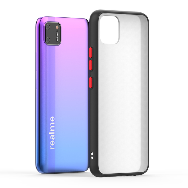 Manufacturer Duotone Translucent Back Cover for Realme C11/C30s/C33/9i 5G/Narzo 50i Prime/GT Neo 3T Matte case