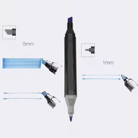 Stylos marqueurs de croquis à double extrémité de qualité supérieure pour la conception d'artistes Kit de fournitures d'art scolaire graphique de rendu de coloriage