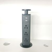 PULL POP up 3 AC US prise de courant 2 USB Port de charge Table bureau prises comptoirs plan de travail cuisine Pop up tour bande prise
