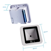 Lecteur de cartes d'accès RFID TCP/IP Wiegand 13,56 MHz avec code QR et mesure biométrique d'empreintes digitales pour le contrôle d'accès