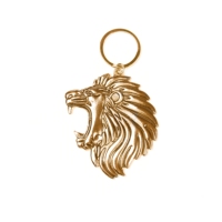Ouvre-bouteille en métal en forme de lion avec porte-clés et logo personnalisable
