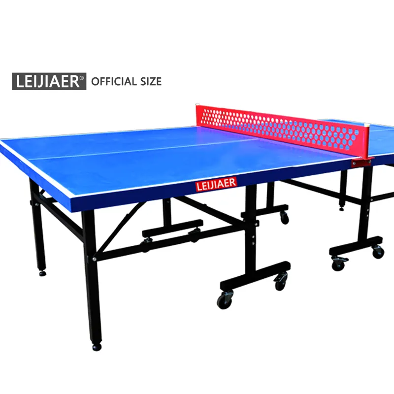 Leijiaer2038ダブル折りたたみ式可動式プロフェッショナル/公式競技用卓球台屋外防水卓球台