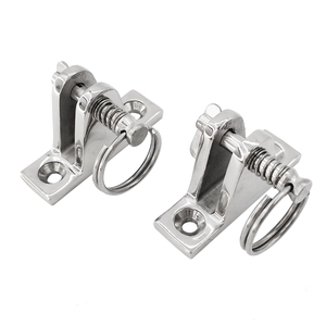 Base inclinée de charnière de pont en acier inoxydable 316 marine avec accessoires de quincaillerie marine de polissage de miroir à broche amovible - Product Image 1