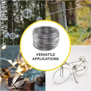 YUKING YK-02 3.0-3.8mm Hot Dipped Galvanized Steel Binding Loop Tie <b>Wire</b> Coil Cutting for Construction Grape <b>Trellis</b> Greenhouse - Product Image 6