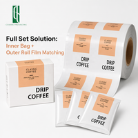 Sachets de café filtre personnalisés imprimés avec filtre haute barrière - Sachet de café à oreilles suspendues de qualité alimentaire pour torréfacteurs spécialisés 10g 12g
