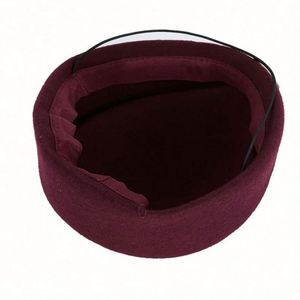 Wholesale Hotel Front Desk Etiquette Flight Attendant <b>Hat</b> Performance Aviation Stewardess Felt Fedora <b>Hats</b> Women - Product Image 3