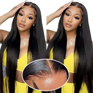 Pelucas sin Pegamento al por Mayor, Cabello Humano 100% para Mujeres Negras, Pelucas de Cabello Humano Natural Baratas con Frente de Encaje HD - Product Image 2