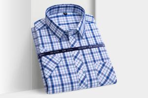 男士可定制短袖棉衬衫 -- 非常适合商务休闲和夏季服装 - Product Image 2