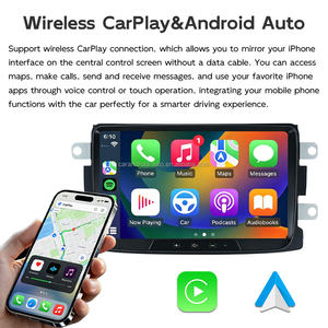 Autoradio Android 8 Pollici per Renault <span class=keywords><strong>Dacia</strong></span>, 2GB RAM, CarPlay Wireless, Navigazione GPS, Schermo Touch IPS, Unità Stereo - Product Image 4