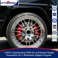 CF Vente Flash Jantes en Alliage Forgé Poli Chrome 22 Pouces 5x130 à Profil Profond pour Mercedes Benz G63 AMG SUV de Luxe