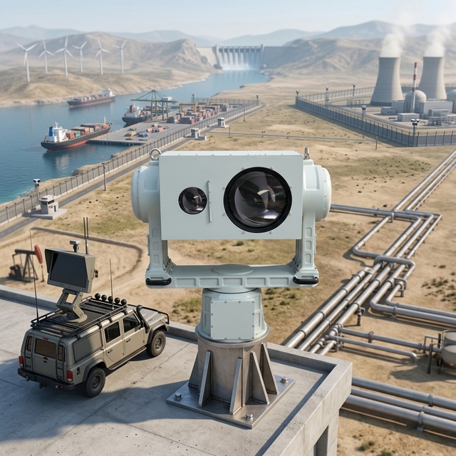 U-shaped PTZ CMOS Multispectral Camera Motion Detection Integrating Infrared Thermal Imaging Long Focal Length HD Visible Light