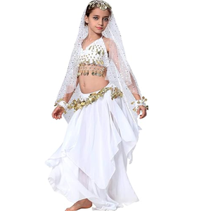 Vestido de <span class=keywords><strong>danza</strong></span> del vientre Indio Gitano árabe, traje de actuación, tutú, trajes de baile de Anime para niñas - Product Image 5