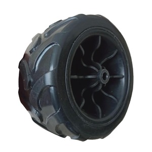 7x4 дюймов твердый пластиковый ПВХ пляжный складной вагон тележка шины и колеса - Product Image 1