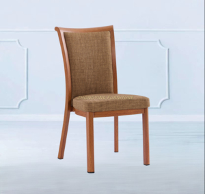 เก้าอี้รับประทานอาหารอลูมิเนียมอย่างดีสำหรับร้านอาหารเก้าอี้ร้านอาหารโลหะแบบเรียบง่าย - Product Image 1