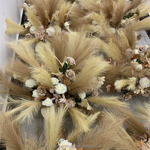 QSLH-CF226 Sfera di Fiori Artificiali Personalizzata in Erba della Pampa, <span class=keywords><strong>Centrotavola</strong></span> per Matrimoni, Sfera di Fiori di Rosa per Decorazioni da Tavolo Nuziali - Product Image 3