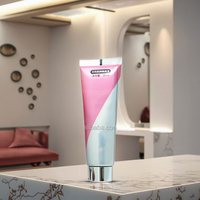 Tube souple en aluminium/plastique personnalisé de couleur rouge pour cosmétiques, lotion pour les mains, modèle LIXIN/OEM LX390, fabriqué dans le Guangdong
