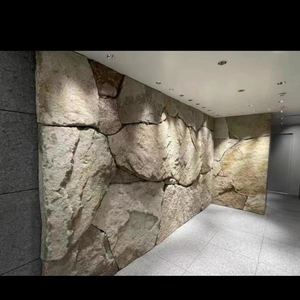 Piedra Natural para Revestimiento de Paredes, Paisaje Acuático, Pared de TV, Piedra Natural de Granito Negro Dorado, Blanco Sésamo, Superficie Natural de Piedra - Product Image 5