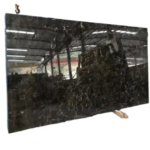 Schöne schwarz braun Großhandel China Dark Emperador Marmor große Platte oder Fliesen Größen
