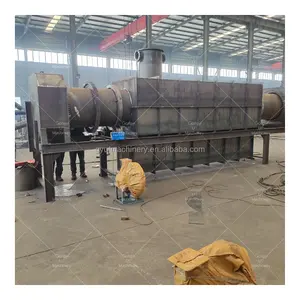 High output Wood Log Biomass Briquette Charcoal Carbonization Furnace Carbon Making Machine