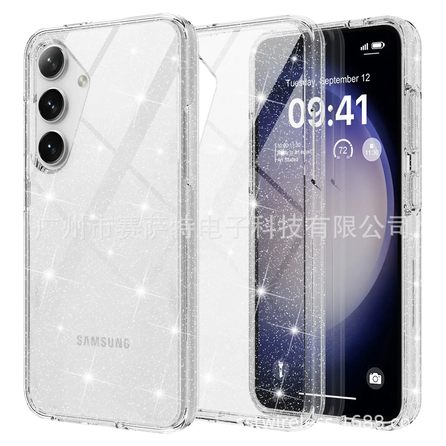 Livraison rapide étui de téléphone portable transparent pour samsung galaxy s24 étui transparent supérieur étui de téléphone hybride pour Samsung S24 Plus Ultra