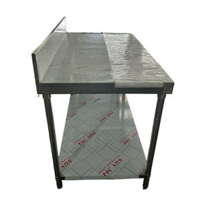 Mesa de acero inoxidable comercial Victory con Backsplash Inox Bench Equipo de catering para hoteles y restaurantes - Product Image 2