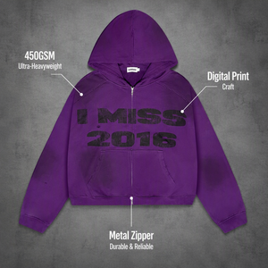 Wholesale Premium Quality Distressed <b>Purple</b> <b>Hoodie</b> Custom Logo Vintage Washed Oversized <b>Men</b> Sweatshirt Manufacturer - Product Image 6