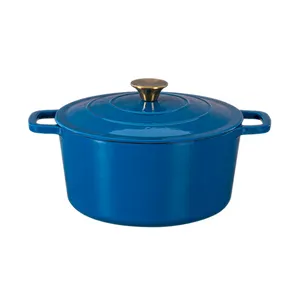 Wholesale Cookware Set Yellow Induction Cast Iron Pot Japan New Cooking Non Stick Enamel Cast Iron Casserole For The Oven