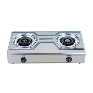 ABLE Portable Double Burners Portable Gas Stove Stainless Gas Cookers