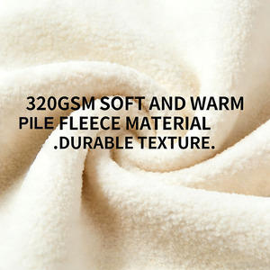 Giacca in Pile Teddy <span class=keywords><strong>Sherpa</strong></span> per Uomo con Zip Integrale Personalizzabile con Logo OEM - Product Image 3