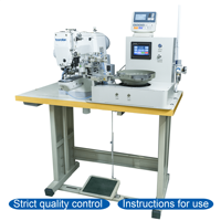 Machine à coudre industrielle automatique pour boutons, système de contrôle électronique et de vérification automatique, compatible boutons 2, 3, 4 trous, pour la production de vêtements