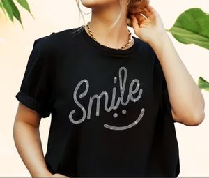 Nuovo arrivo <span class=keywords><strong>maglietta</strong></span> <span class=keywords><strong>nera</strong></span> aderente aderente in cotone pesante di alta qualità con strass fiore e lettera - Product Image 3