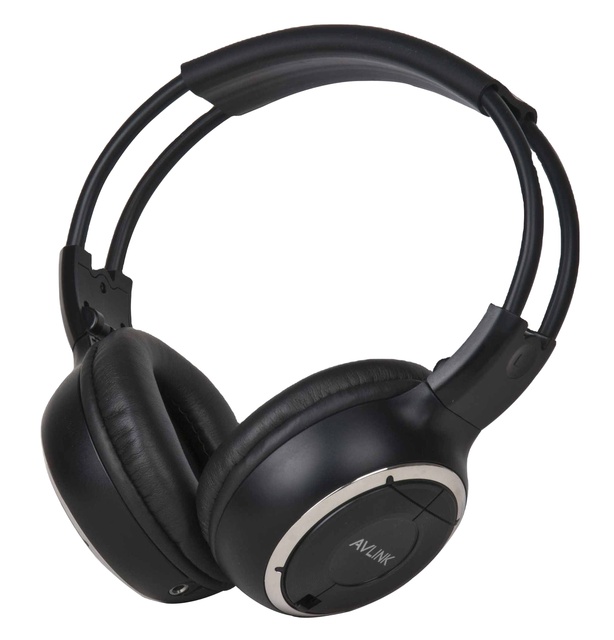 Hot Sale Kids Universal Automotive Dual Channel Infrared IR Wireless Headphones for Car DVD with 3.5mm Aux Port