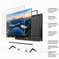TV LED Smart TV 43 Inci 4K UHD Google TV Dolby Vision WiFi Bluetooth untuk Keluarga dan Hotel