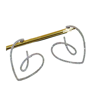 Boucles d'oreilles en or 18 carats avec design cœur Xinfly, 0,72 ct, bijoux fins naturels - Product Image 1