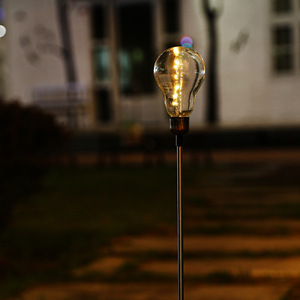 Lámpara Solar de Jardín con Bombilla LED, Resistente al Agua, para Exteriores, Iluminación de Patio - Product Image 1