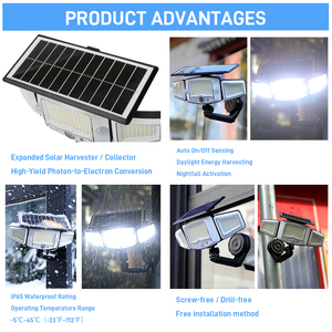 ไฟโซลาร์เซลล์ Solarup 3 หัว แบบแม่เหล็ก พร้อมเซ็นเซอร์ตรวจจับความเคลื่อนไหว กันน้ำ IP65 ชาร์จ USB ได้ เหมาะสำหรับสวนและติดผนัง - Product Image 2