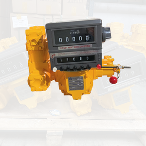 عداد تدفق ميكانيكي PD DN100 لمحطات الوقود والبنزين والديزل مع صمام مسبق الضبط - Product Image 2