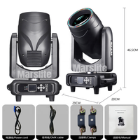 Mini Beam 295 Moving Head Beam Light Cabeza Movil Ring Moving Head Stage Light Beam 295W avec anneau pour DJ, soirées, discothèques et concerts