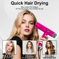 Sèche-cheveux haute vitesse à faible bruit 75 dB, moteur BLDC sans balais 110 000 tr/min, ions négatifs, professionnel pour salon, vente en gros