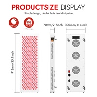 Thérapie par la lumière rouge pour le corps et le visage, 630/660/810/ 850 940/1060nm dispositif de lampe à lumière infrarouge grand panneau de lumière LED avec support