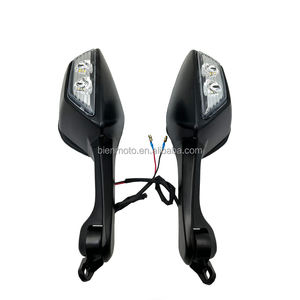 Rétroviseurs latéraux de moto avec clignotants à LED pour <span class=keywords><strong>Kawasaki</strong></span> <span class=keywords><strong>Ninja</strong></span> <span class=keywords><strong>ZX10R</strong></span> ZX1000 2011-2015 <span class=keywords><strong>2012</strong></span> 2013 2014-2015 - Product Image 2