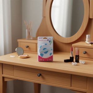 Silvia Makeup Powder Puff Blue Dots 12Pcs Cosmetic Tool - Product Image 3