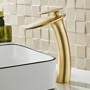 Azeta-<span class=keywords><strong>grifo</strong></span> montado en cubierta de <span class=keywords><strong>cascada</strong></span> para baño, <span class=keywords><strong>lavabo</strong></span> de cuerpo alto de una sola palanca, para Hotel y casa - Product Image 2