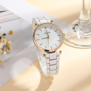 Fashionable Women's Quartz <b>Watch</b>, Ceramic <b>Watch</b> for Women, <b>Black</b> and White, Student Trendy Ladies' Bracelet <b>Watch</b> - Product Image 6